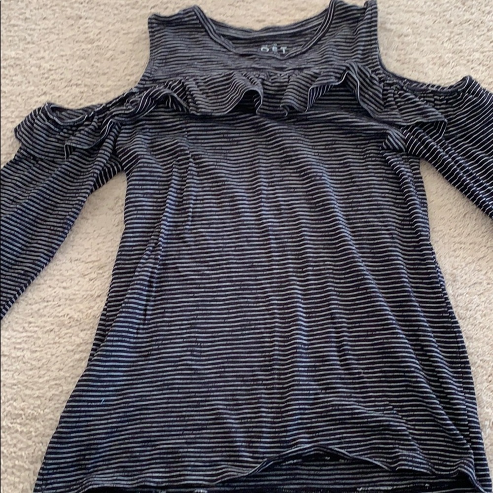 Loft cold shoulder top
